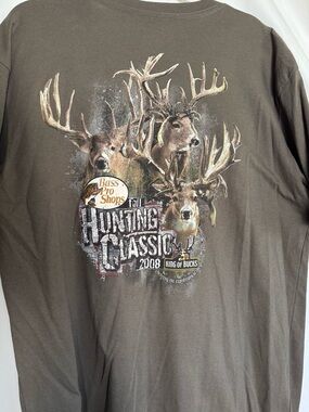 NWOT Vintage Bass Pro Shops Men's Brown Hunting Classic Graphic Tee XL